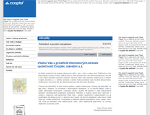 Tablet Screenshot of cooptel.cz
